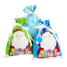 Load image into Gallery viewer, 5pcs Pack Christmas Drawstring Gift Bag