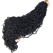 Load image into Gallery viewer, Wavy Faux Locks Crochet Hair