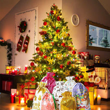 Load image into Gallery viewer, 5pcs Pack Christmas Drawstring Gift Bag
