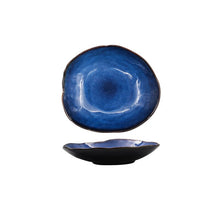 Load image into Gallery viewer, Blue Waves Ceramic Plate