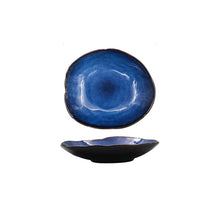 Load image into Gallery viewer, Blue Waves Ceramic Plate