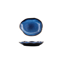 Load image into Gallery viewer, Blue Waves Ceramic Plate