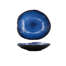 Load image into Gallery viewer, Blue Waves Ceramic Plate