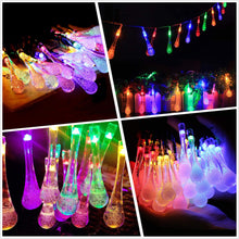 Load image into Gallery viewer, Colorful Waterproof Raindrop Solar Lamp
