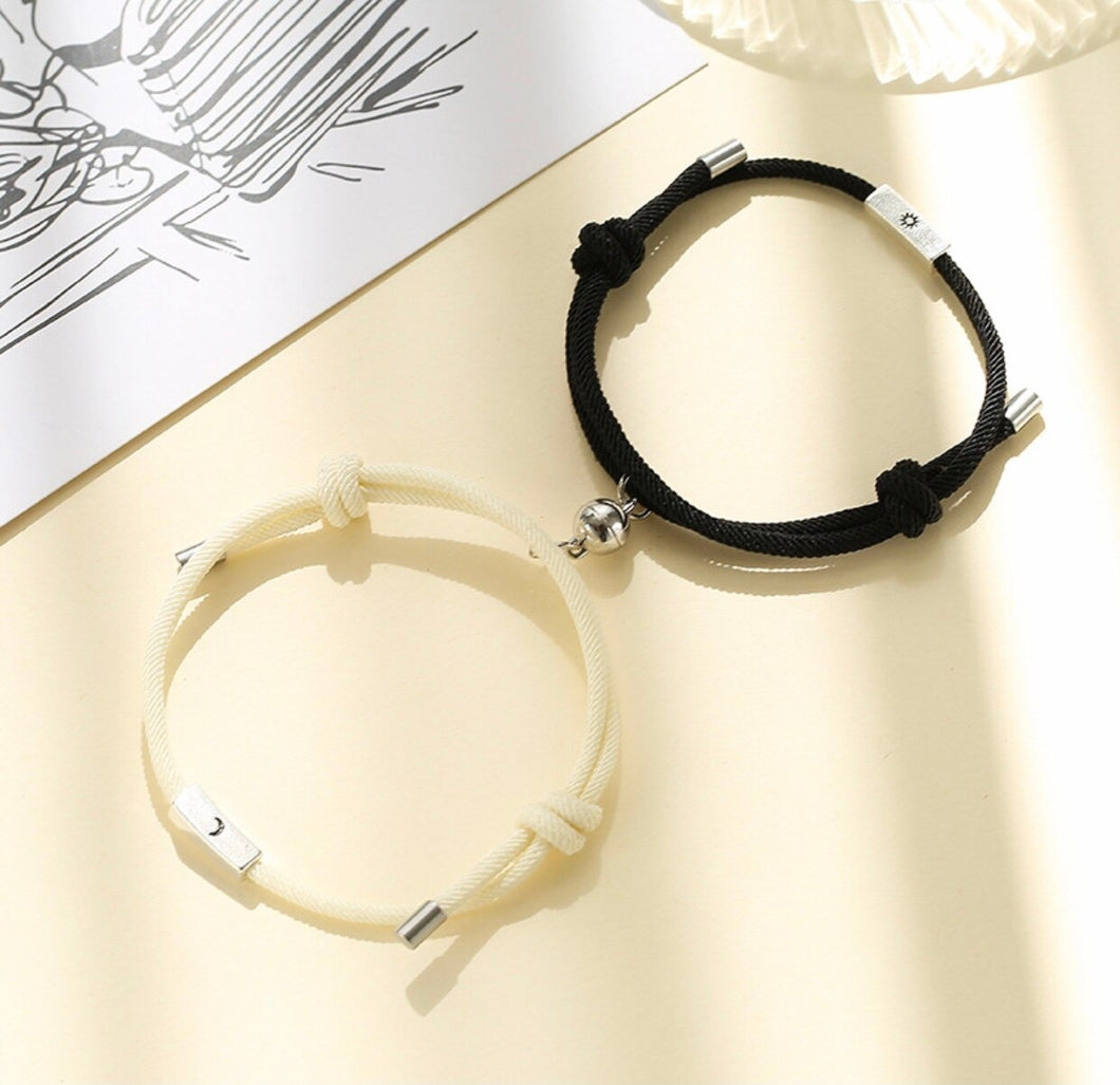 Sun & Moon Magnetic Couple Bracelet