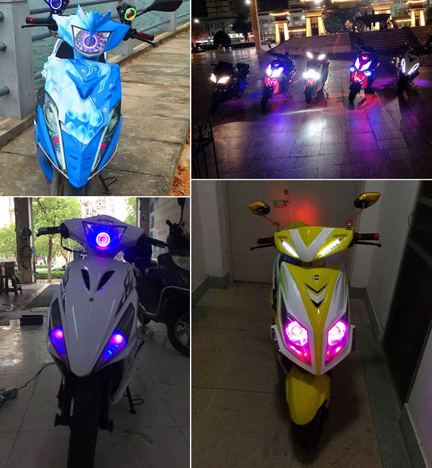 Angel Eyes Motorcycle LED Headlight – Eternimo
