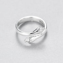 Load image into Gallery viewer, Silver Love Hug Ring - Eternimo
